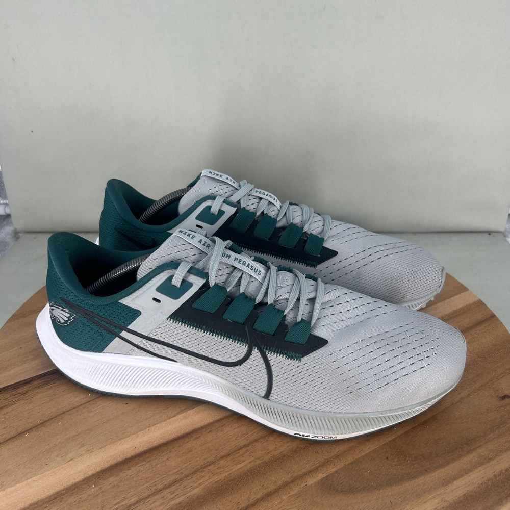 Nike Air Zoom Pegasus 38 Philadelphia Eagles Mens Size 12 Grey Green DJ0824-001